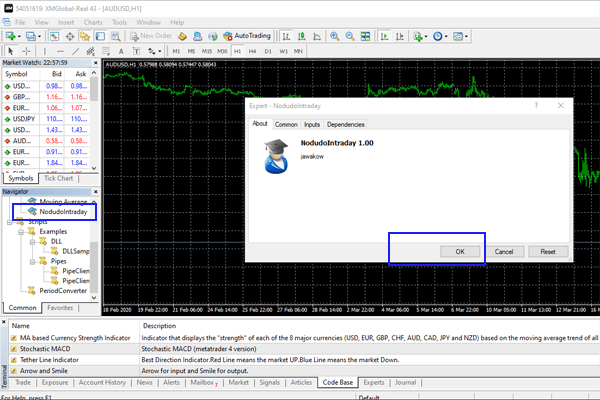 Khởi chạy Files Script cho Metatrader 4