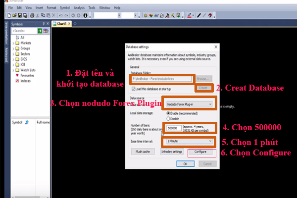 Thiết lập database cho Amibroker